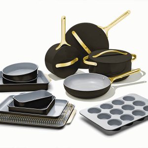 Full Kitchen Set 23-Piece Complete Kitchen Set Black