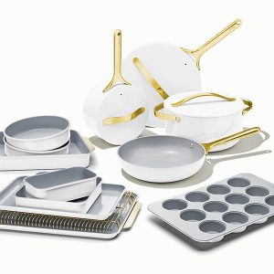 Full Kitchen Set 23-Piece Complete Kitchen Set White
