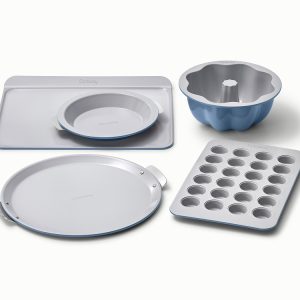 Bakeware+ Set 5-Piece Ceramic-Coated Set for Specialty Baking Slate