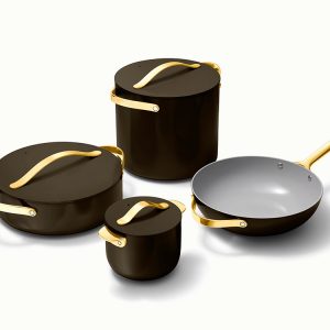 Cookware+ Set Non-Stick Cookware Set & Storage Black