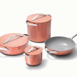 Cookware+ Set Non-Stick Cookware Set & Storage Perracotta
