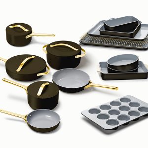 Ceramic Non-Stick Cookware: Non-Toxic Pots and Pans Black