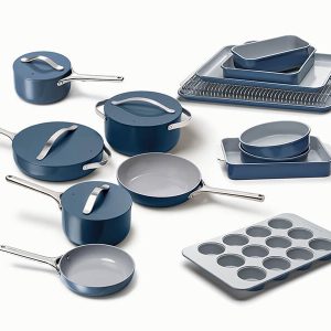 Ceramic Non-Stick Cookware: Non-Toxic Pots and Pans Navy