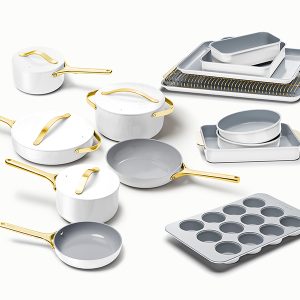 Ceramic Non-Stick Cookware: Non-Toxic Pots and Pans White