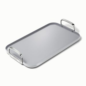 Double Burner Griddle Double Griddle Nonstick Double Burner Griddle Gray
