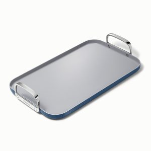 Double Burner Griddle Double Griddle Nonstick Double Burner Griddle Navy