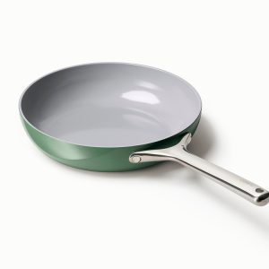 Ceramic Frying Pan Durable Non-Toxic Coating PTFE Free Sage