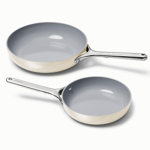 Ceramic Fry Pan Non-Toxic & Non-Stick Frying Pan Cream
