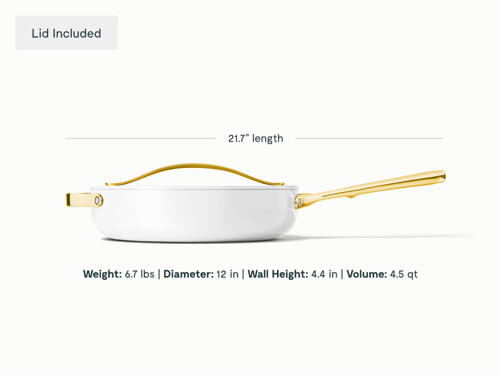 Ceramic Fry Pan Trio  Non-Toxic Coating for Frying Non-Stick Coating White - Image 3