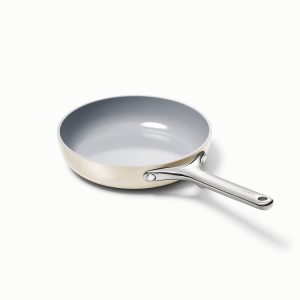 Mini Fry Pan Non-Toxic Surface Ceramic Non-Stick Cream