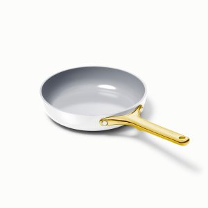 Mini Fry Pan Non-Toxic Surface Ceramic Non-Stick White
