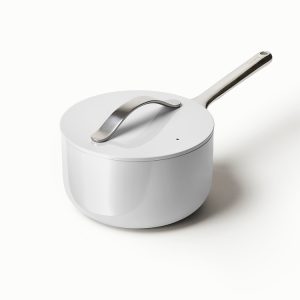 Ceramic Sauce Pan Non-Stick Sauce Pan with Lid Gray