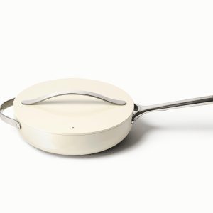 Ceramic Saute Pan Best Non-Toxic Saute Pan Cream