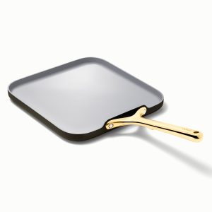 Griddle Pan Ceramic Non-Toxic Square Griddle Pan Black