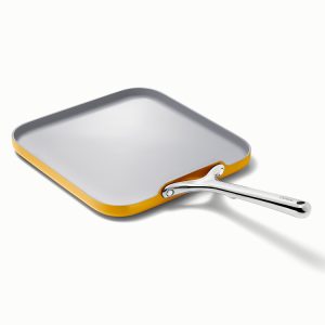 Griddle Pan Ceramic Non-Toxic Square Griddle Pan Marigold