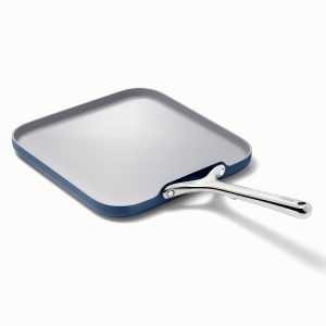 Griddle Pan Ceramic Non-Toxic Square Griddle Pan Navy