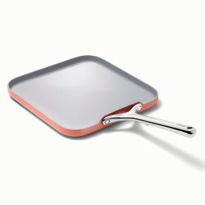 Griddle Pan Ceramic Non-Toxic Square Griddle Pan Perracotta