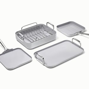 Squareware Set 7-Piece Square Cookware Gray