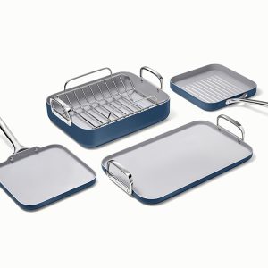 Squareware Set 7-Piece Square Cookware Navy