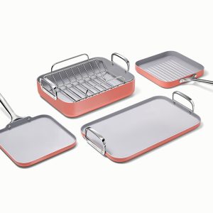 Squareware Set 7-Piece Square Cookware Perracotta