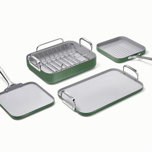 Squareware Set 7-Piece Square Cookware Sage