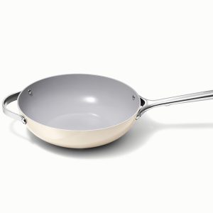Stir Fry Pan Non-Stick & Non-Toxic Cream