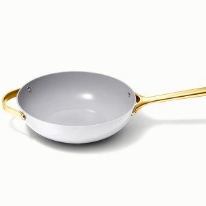 Stir Fry Pan Non-Stick & Non-Toxic White