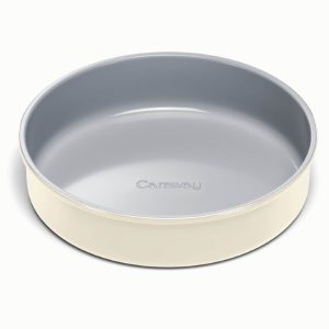 Circle Pan Ceramic Non-Stick & Non-Toxic Round Pan Cream
