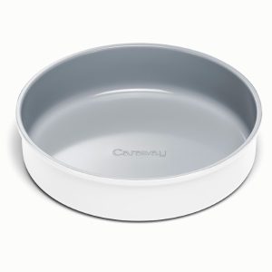 Circle Pan Ceramic Non-Stick & Non-Toxic Round Pan White