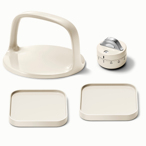 Clean Accessories Bundle 4-Piece Set of Kitchen Essentials Cream