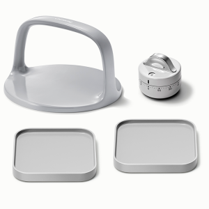 Clean Accessories Bundle 4-Piece Set of Kitchen Essentials Gray