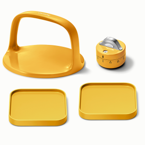 Clean Accessories Bundle 4-Piece Set of Kitchen Essentials Marigold