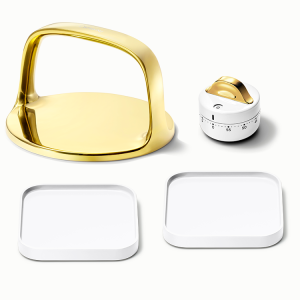 Clean Accessories Bundle 4-Piece Set of Kitchen Essentials White