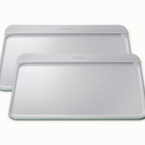 Cookie Sheet Duo Two 18x13” Non-Stick Ceramic Baking Sheets Sage