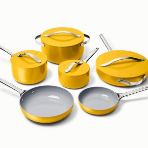 Ceramic Cookware & Minis Set Nonstick Pots & Pans Set Non-Toxic Marigold