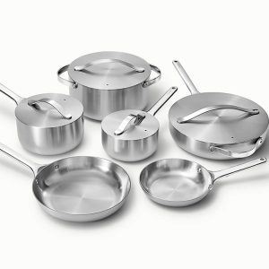 Non Toxic Stainless Steel Cookware 16-Piece Pots & Pans Set