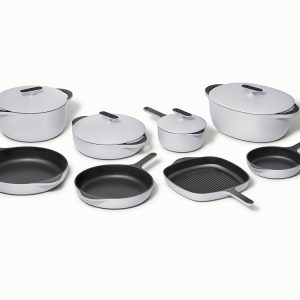 Deluxe Enameled Cast Iron Set Gray