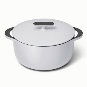 6.5 qt Enameled Cast Iron Dutch Oven Gray