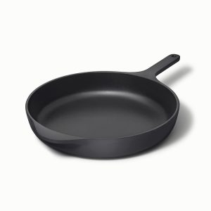12” Enameled Cast Iron Large Skillet Charcoal
