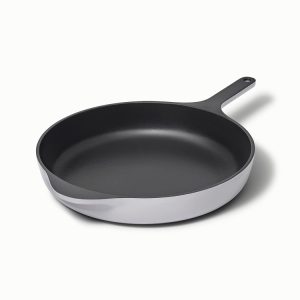 12” Enameled Cast Iron Large Skillet Gray