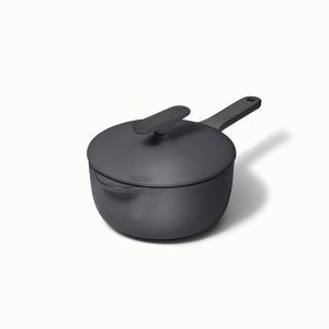 1.8 qt Enameled Cast Iron Mini Sauce Pan Charcoal