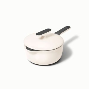 1.8 qt Enameled Cast Iron Mini Sauce Pan Cream