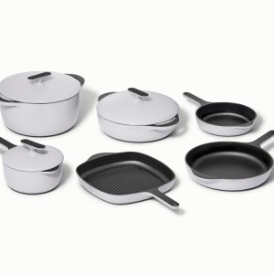 Enameled Cast Iron & Minis Set Gray
