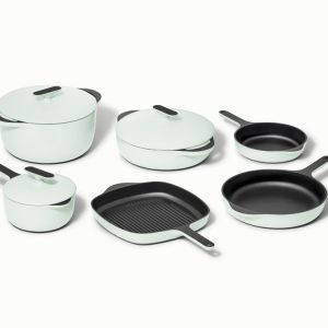 Enameled Cast Iron & Minis Set Light Mist