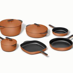 Enameled Cast Iron & Minis Set Rust