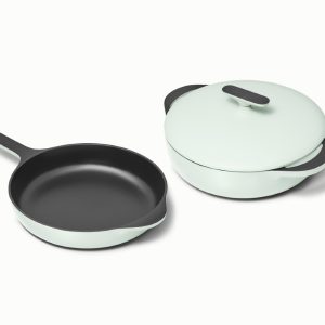 Cast Iron Skillet & Braiser Duo Light Mist