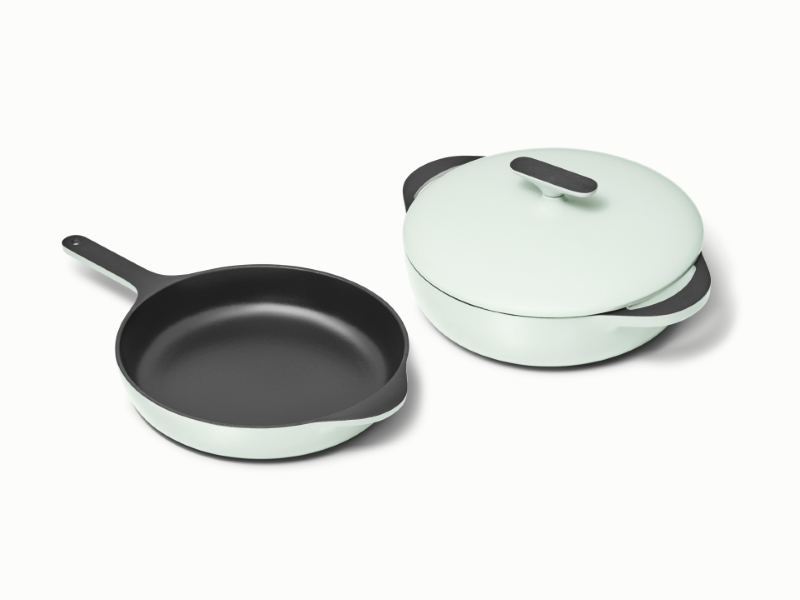 Cast Iron Skillet & Braiser Duo Light Mist