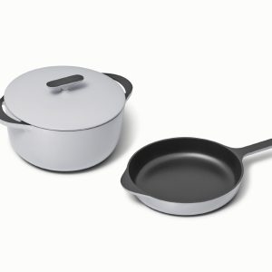 Cast Iron Skillet & Dutch Oven Duo Gray