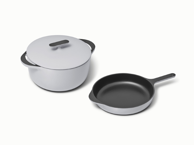Cast Iron Skillet & Dutch Oven Duo Gray