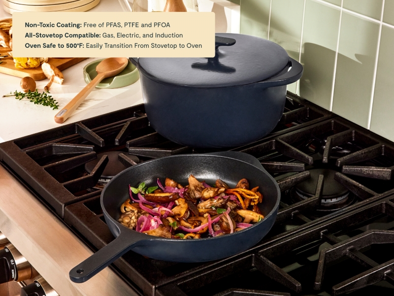 Cast Iron Skillet & Dutch Oven Duo Midnight Blue - Image 3
